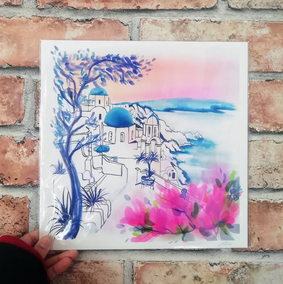 Santorini Print