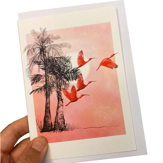Scarlett Ibis Card