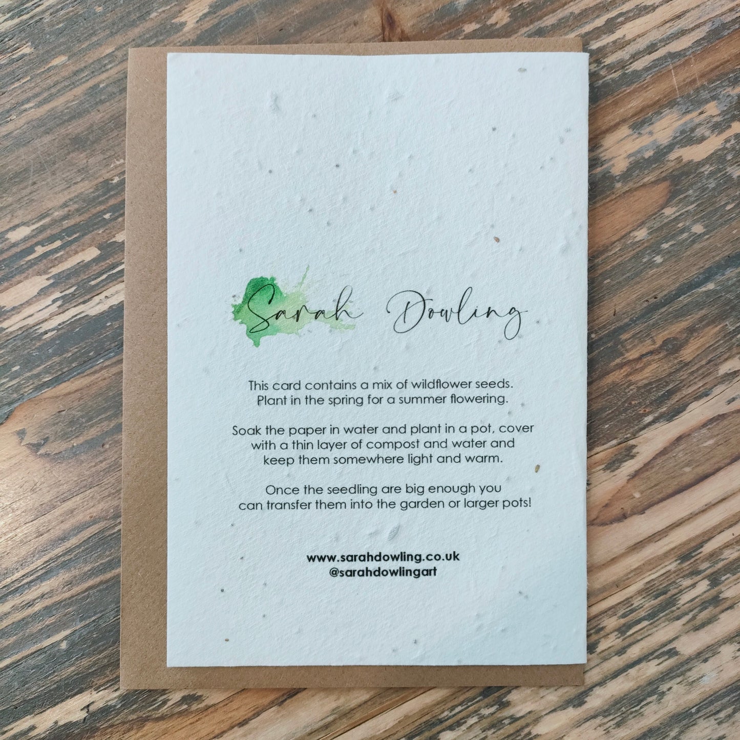 Sunflower Bouquet Seed Card