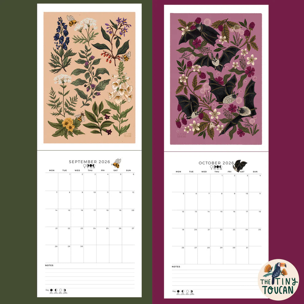 Wall Calendar 2026 - Nature Inspired