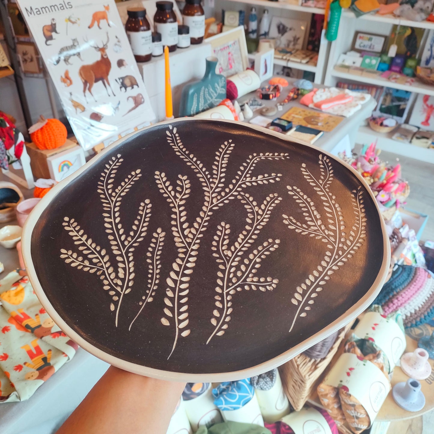 Black & White Large Plate