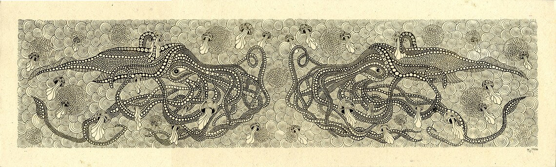 Long Detailed Screen Print