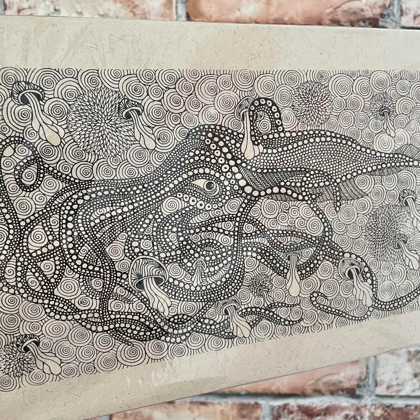Long Detailed Screen Print