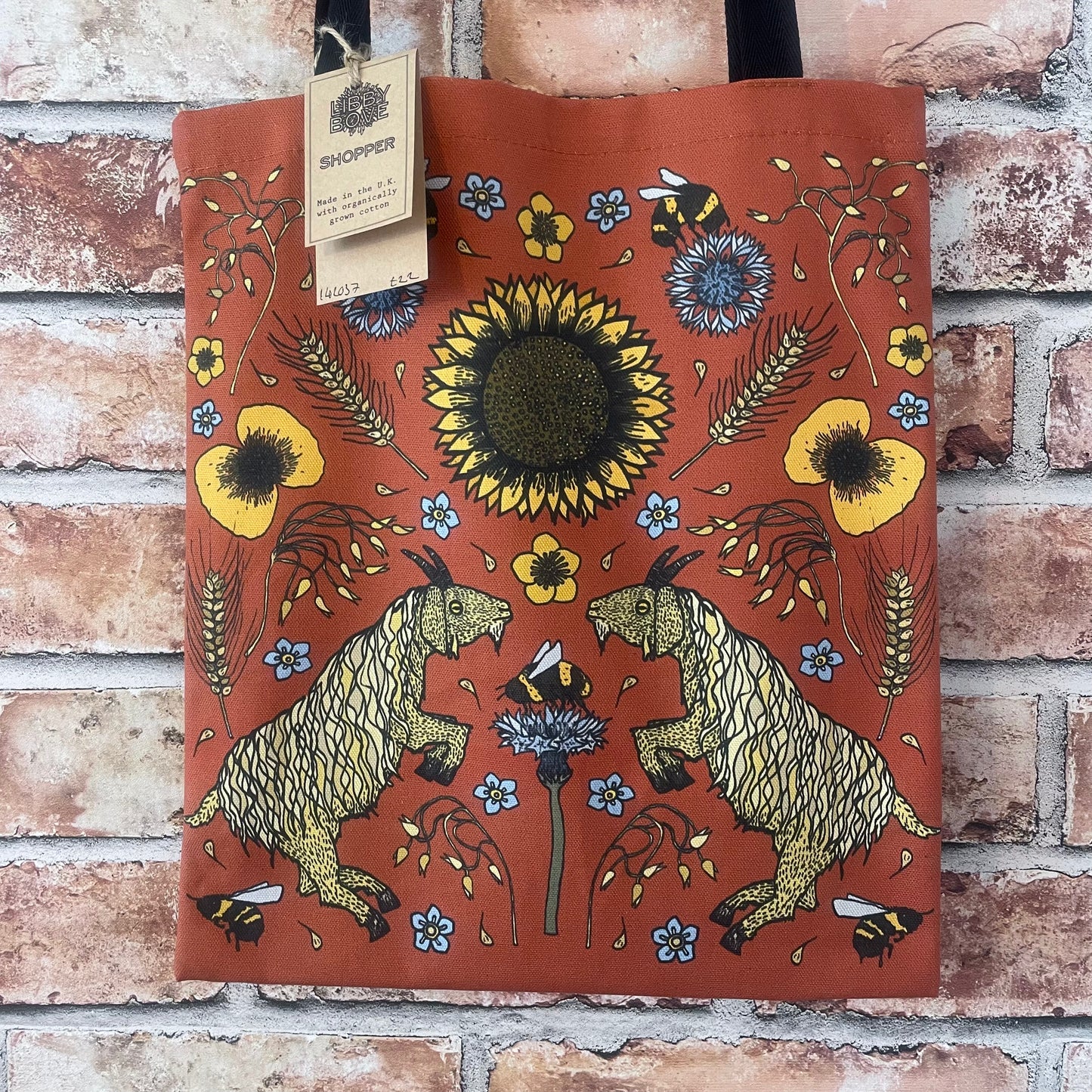 Summer Goat Tote Red