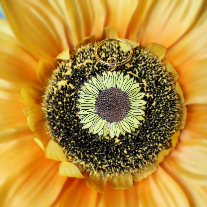 Sunflower Keyring