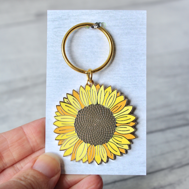 Sunflower Keyring