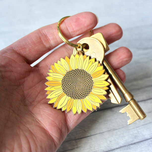 Sunflower Keyring