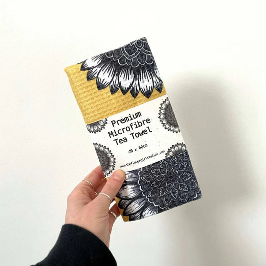 Sunflowers Microfibre Tea Towel