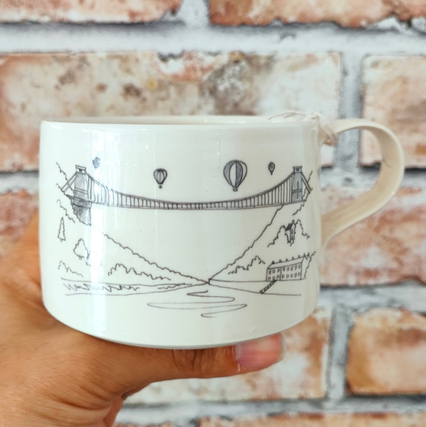 Monoprint Bridge Mug