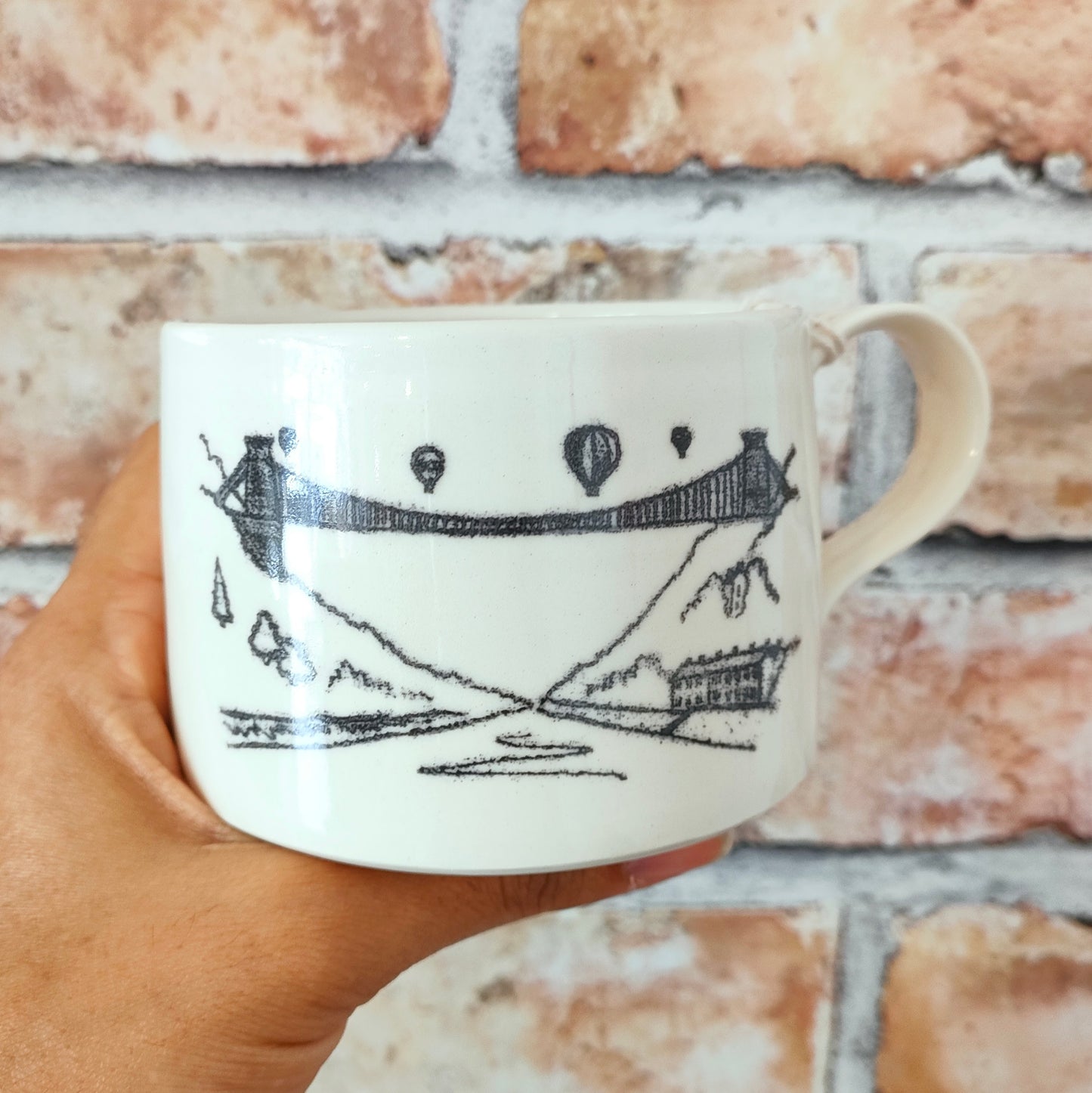Monoprint Bridge Mug