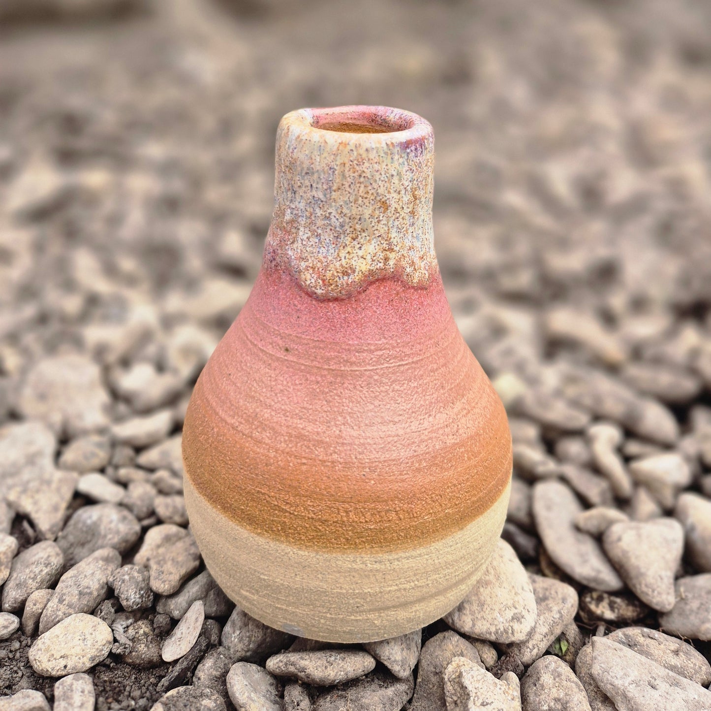 Pink & Terracotta Bud Vase
