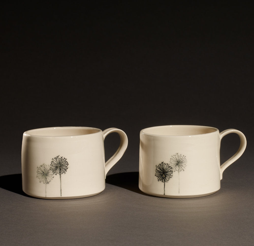 Pair of White Espresso Cups