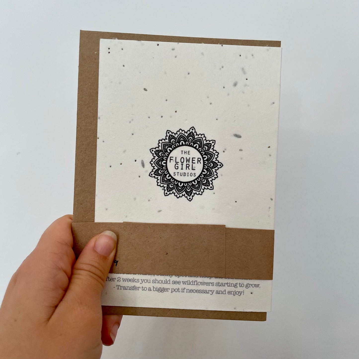 Watercolour Flower Seed Card