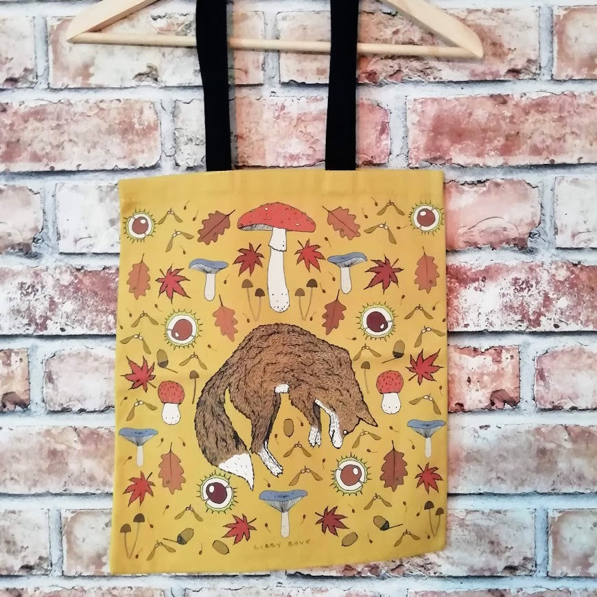 Yellow Autumn Tote Bag