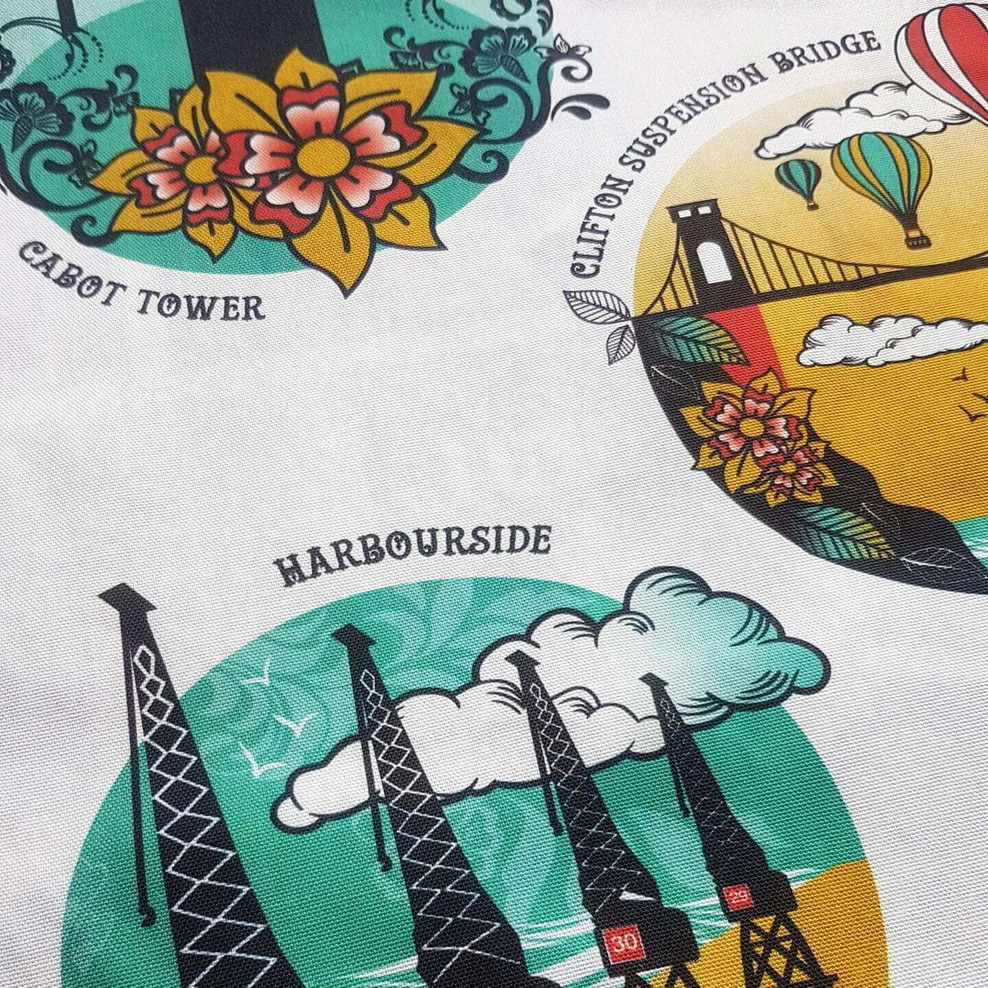 Bristol Circles Tea Towel