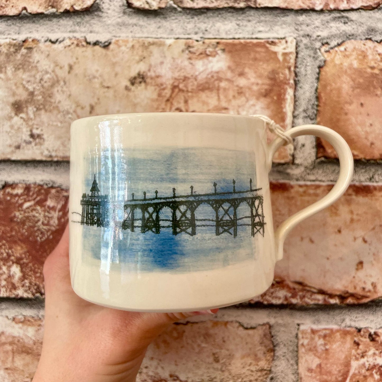 Monoprint Clevedon Pier Mug