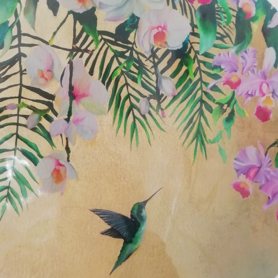 Hanging Orchids Print