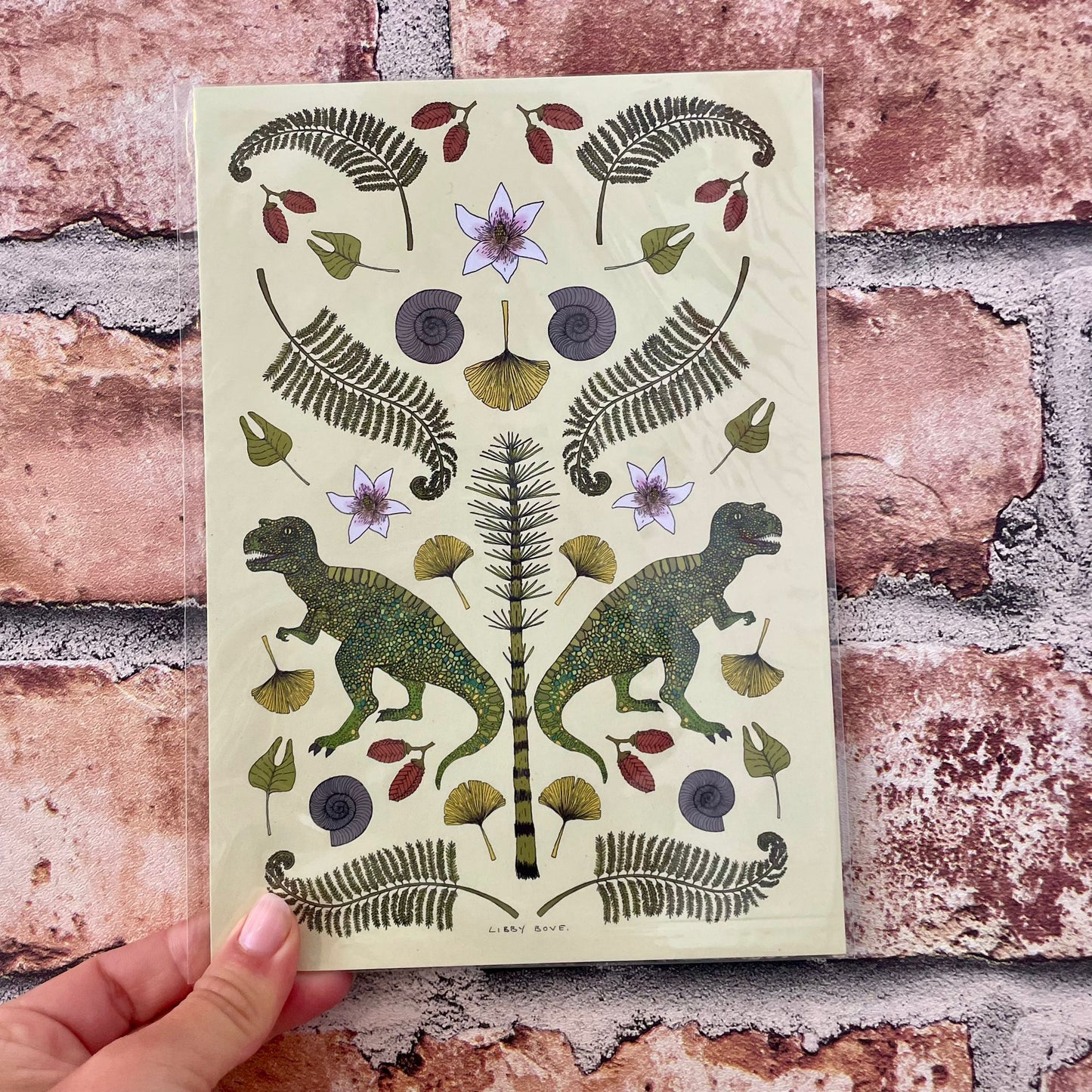 Dinosaur Print A5