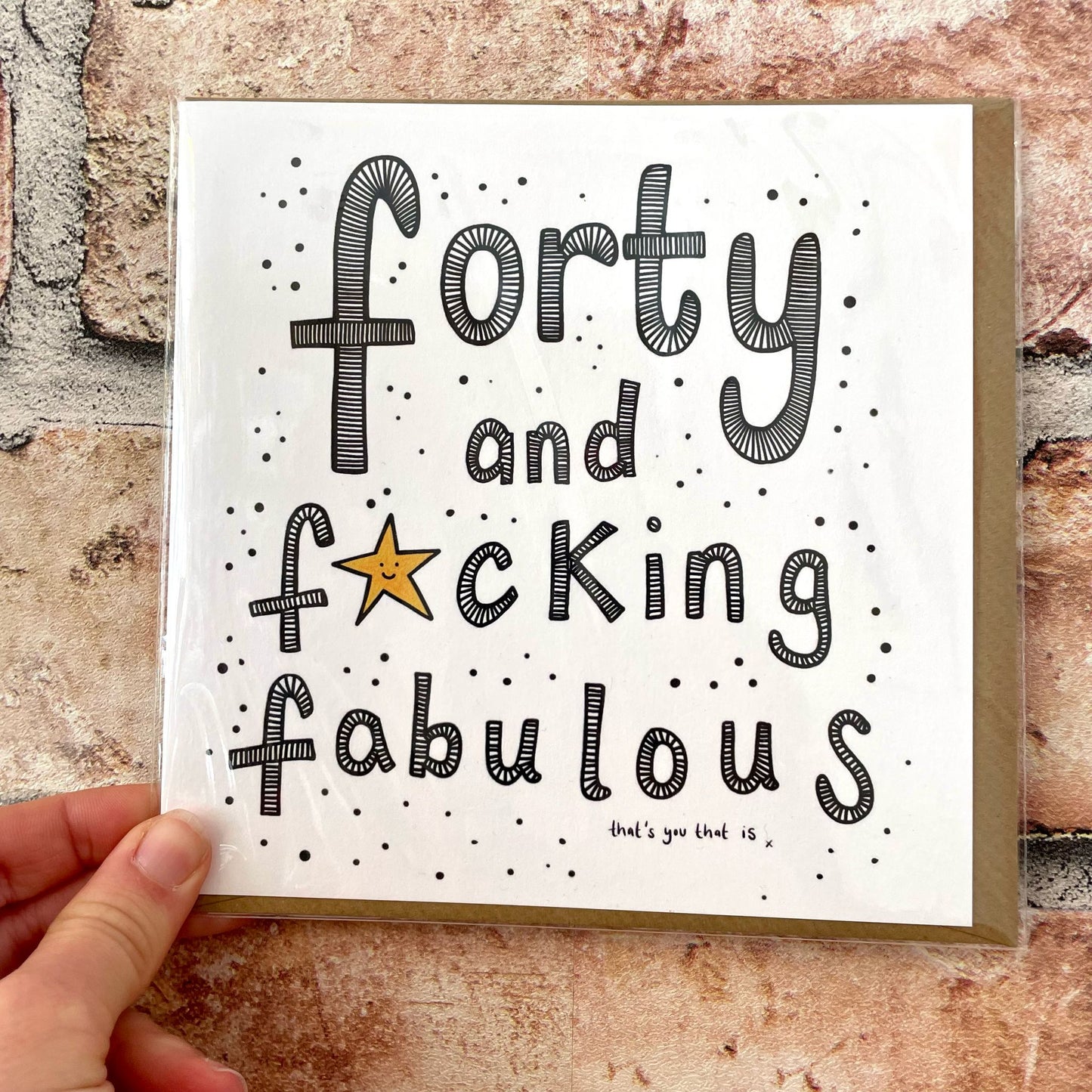 Forty & Fab Card