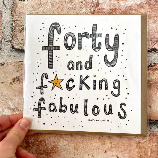 Forty & Fab Card