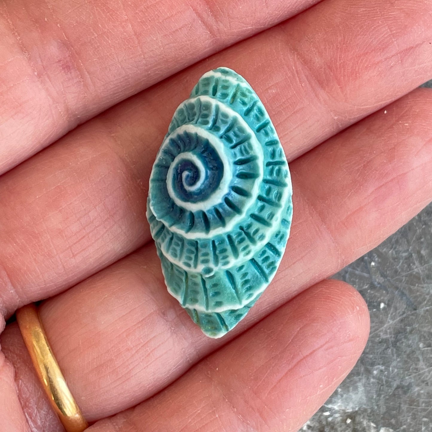Coral Brooch Small