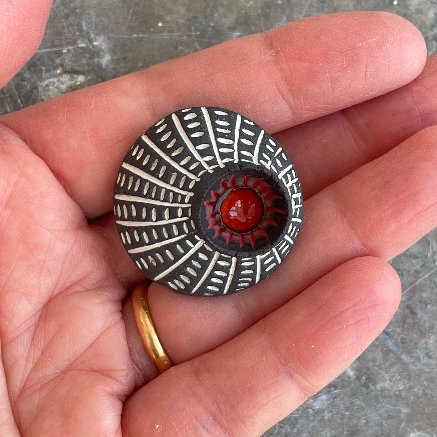 Coral Brooch Medium