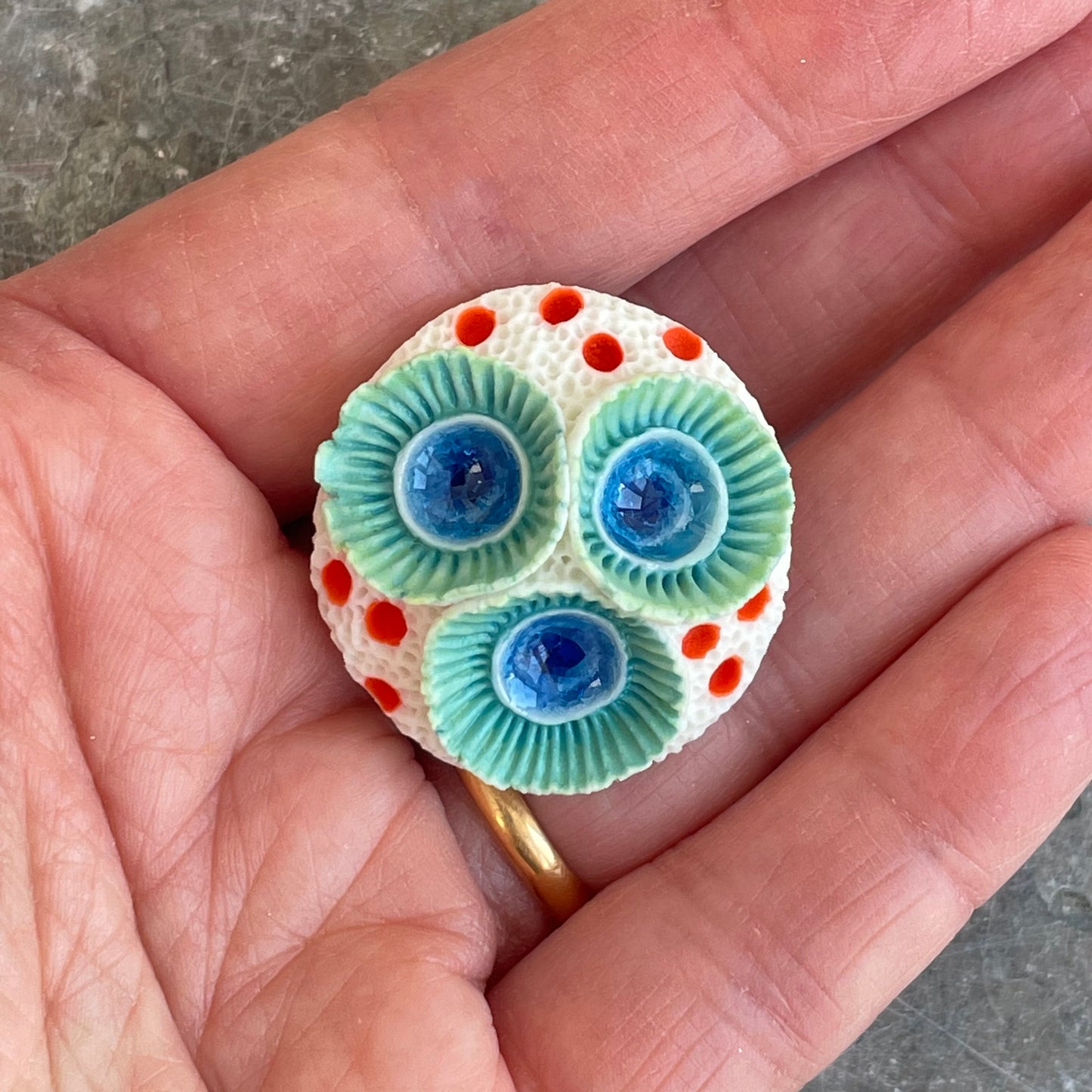 Coral Brooch Medium