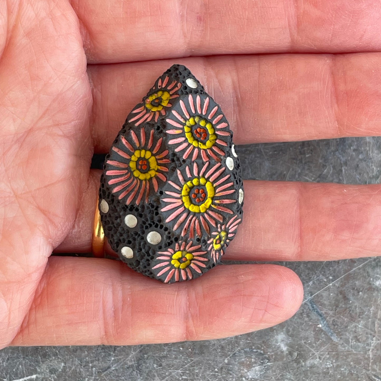 Coral Brooch X Large