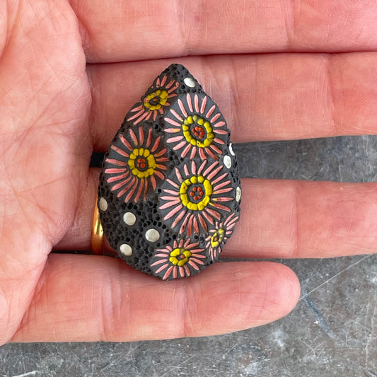 Coral Brooch X Large
