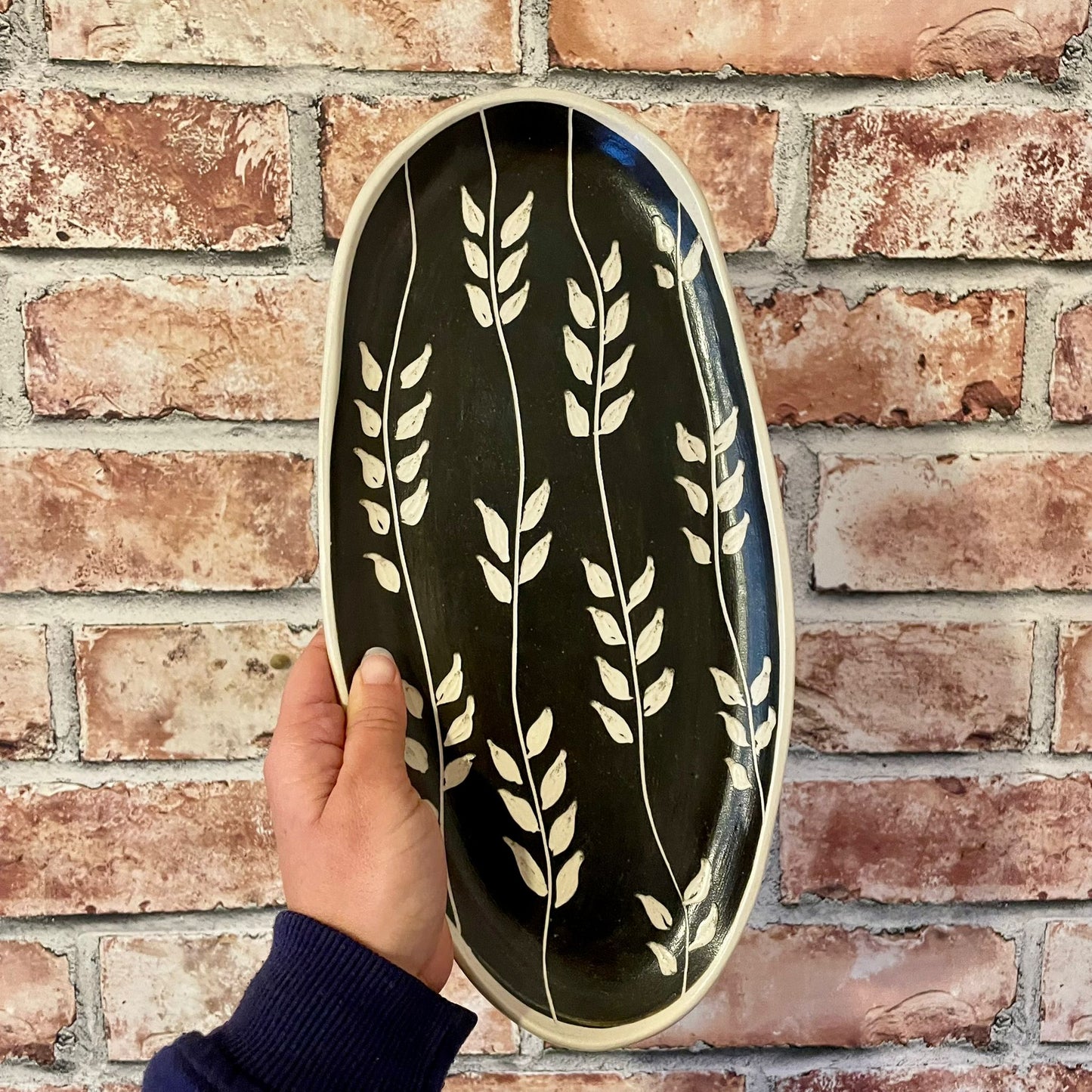 Black & White Serving Platter