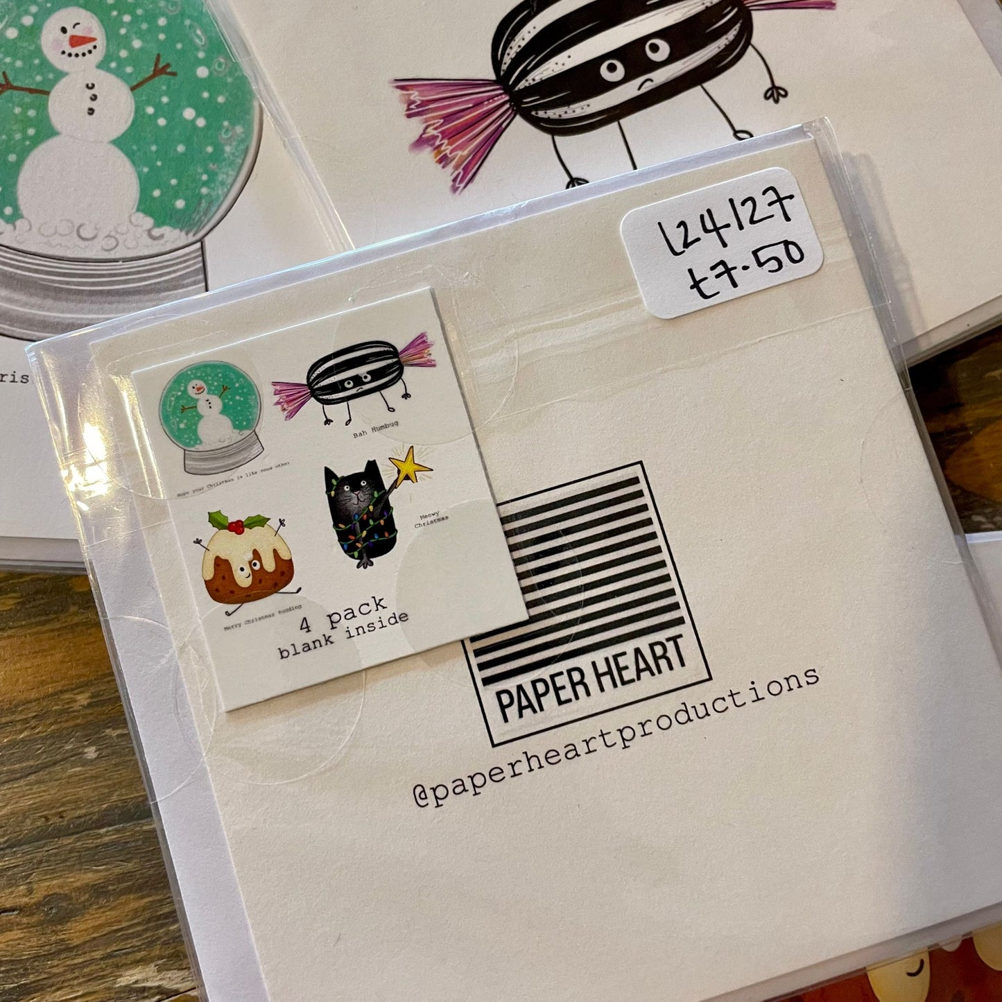 Mini Cards Christmas Cards - pack of 4