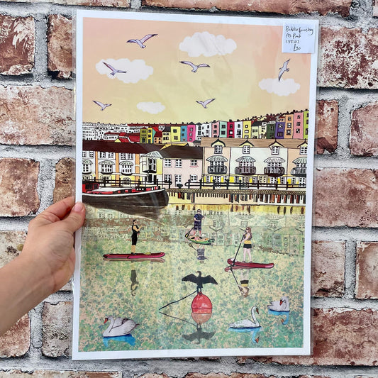 Bristol Paddleboarders Print A3