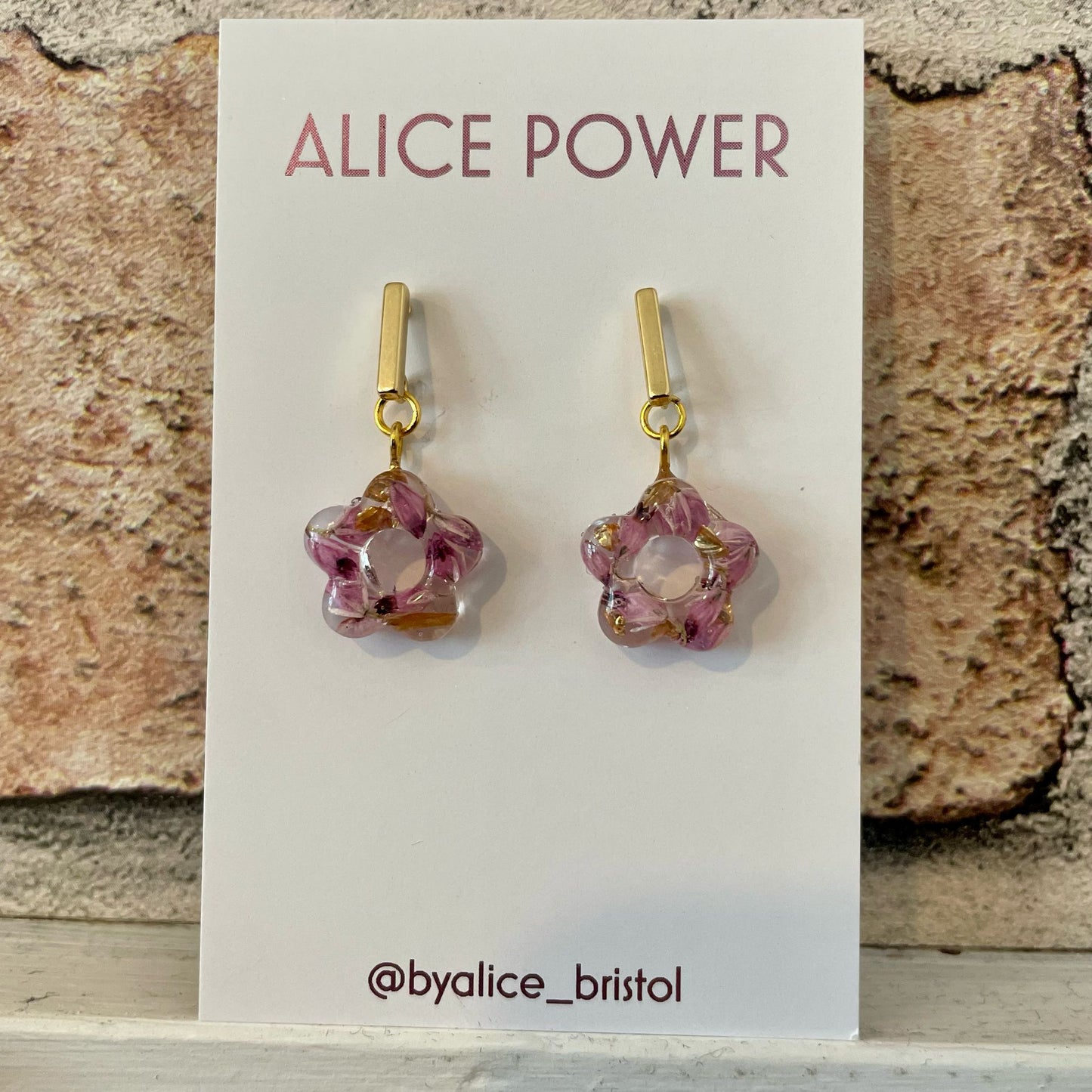 Flower Stick Earrings