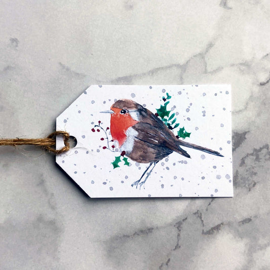 Robin Christmas Gift Tags