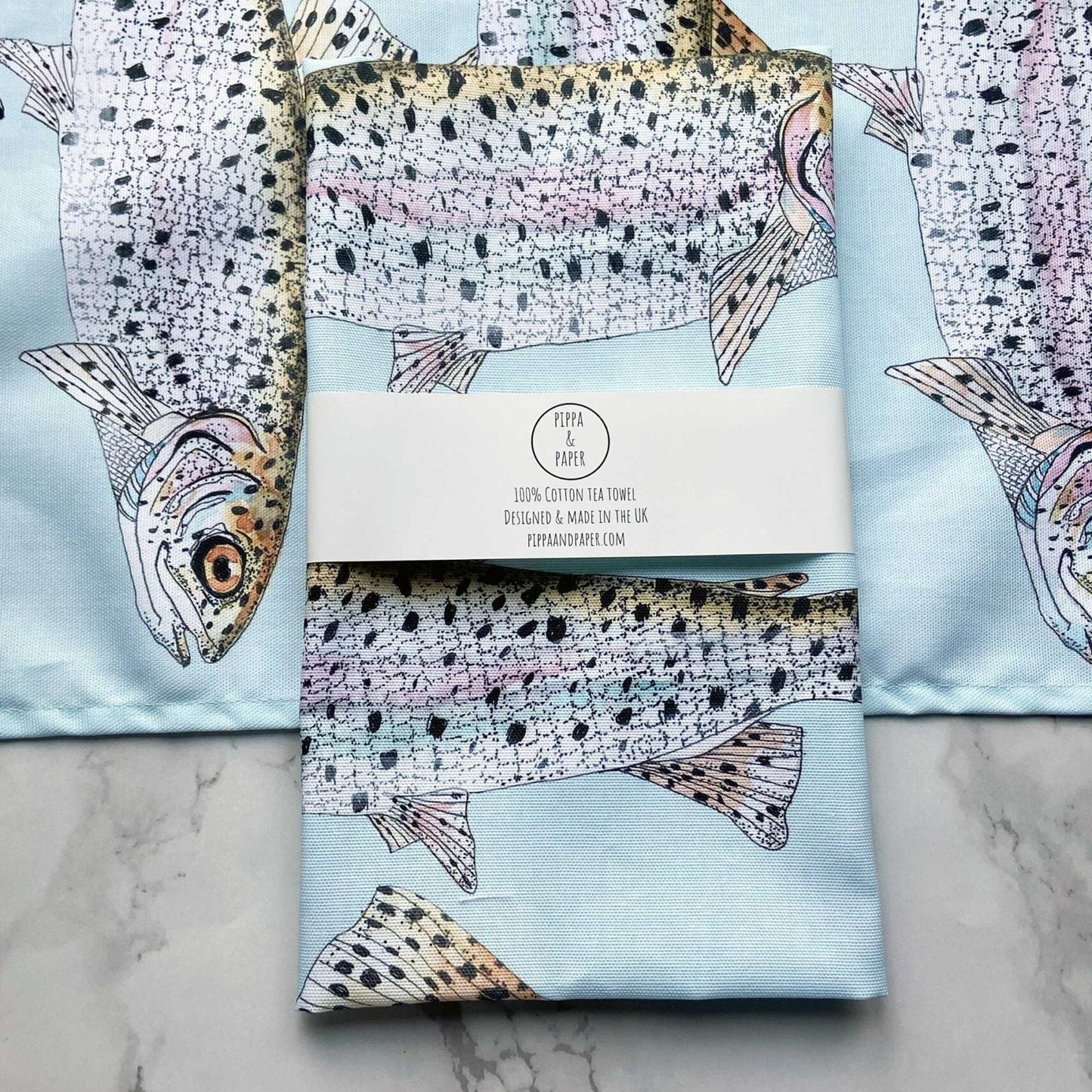 Rainbow Trout Tea Towel