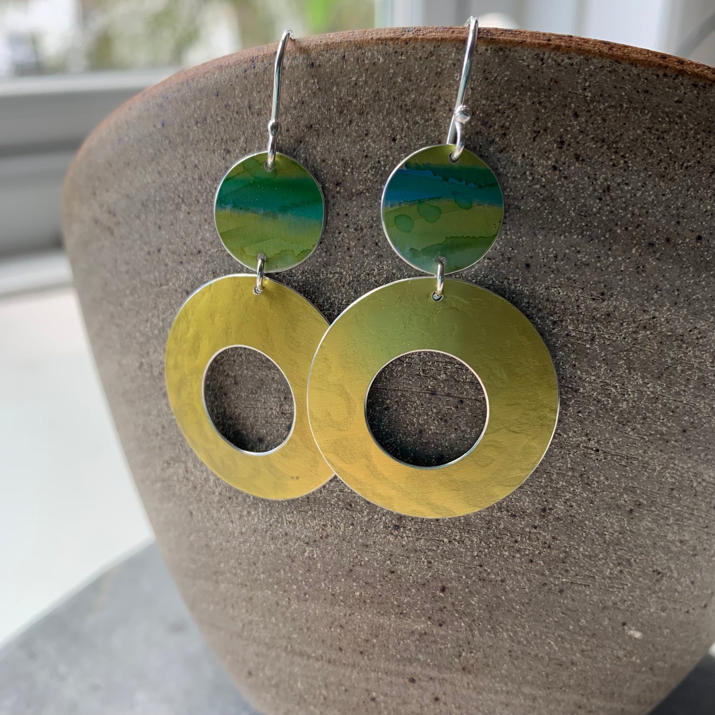 Circular Drop Earrings