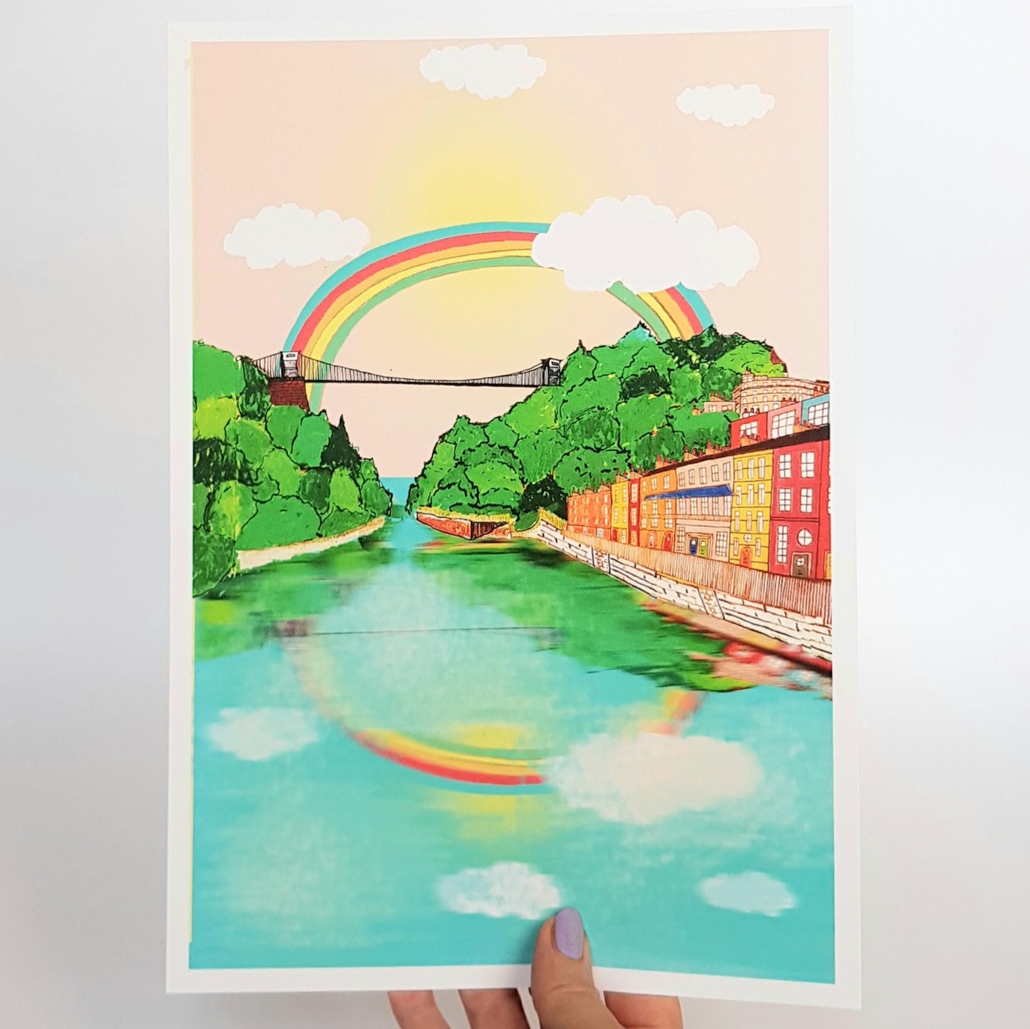 Bristol Rainbow A3 Print