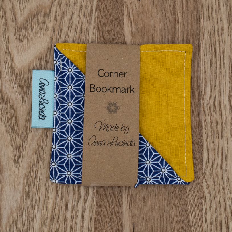 Corner Bookmarks In Various Fabrics