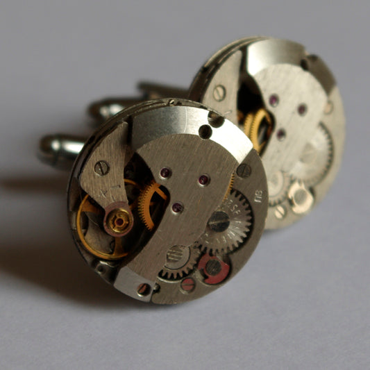 Large Circle Y Timepiece Cufflinks