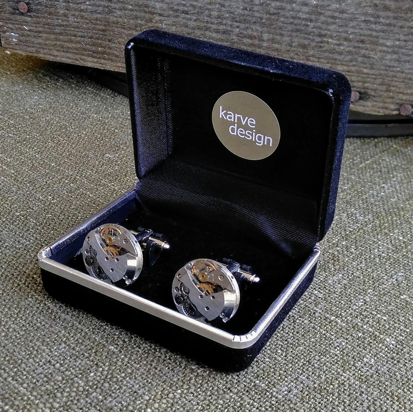 Large Circle Y Timepiece Cufflinks