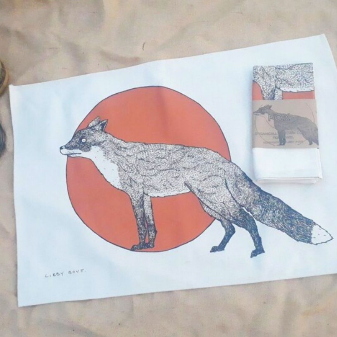 Fox Tea Towel