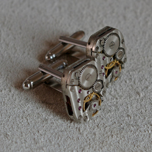 Large Rectangle Timepiece Cufflinks