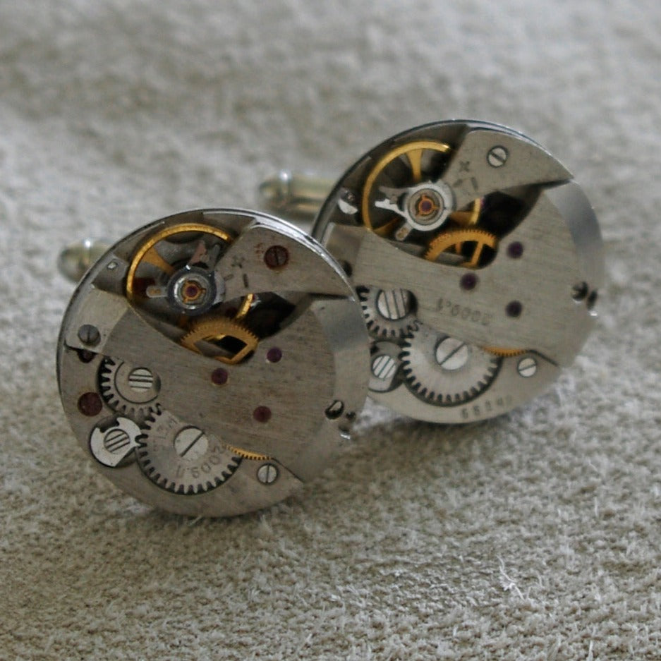 Large Circle Y Timepiece Cufflinks