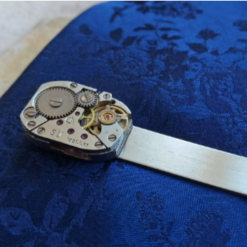 Timepiece Tie Bar
