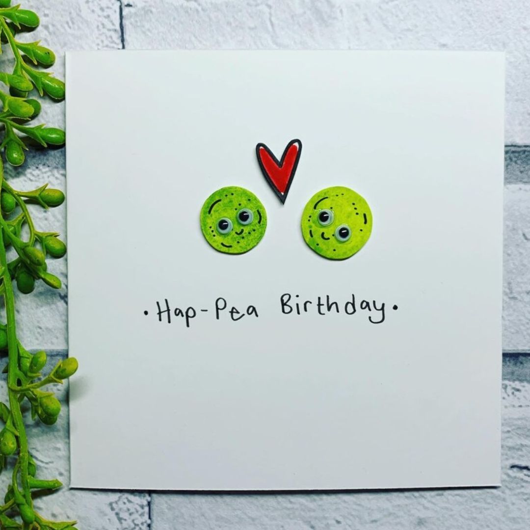 Hap-pea Birthday Card