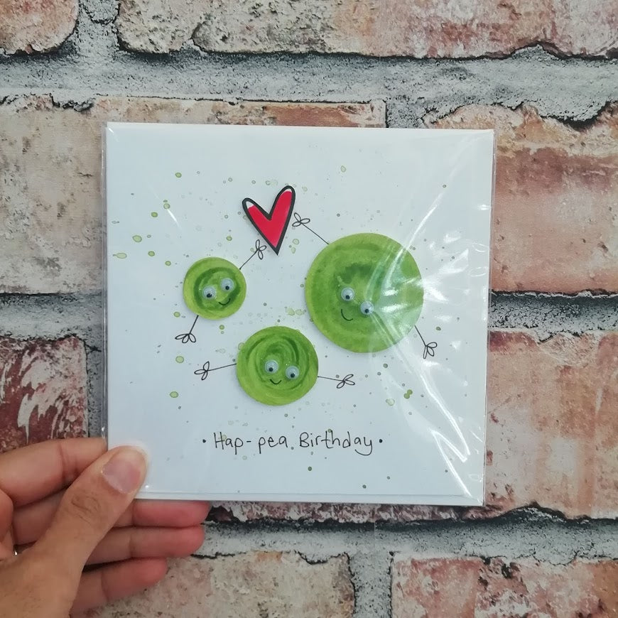 Hap-pea Birthday Card