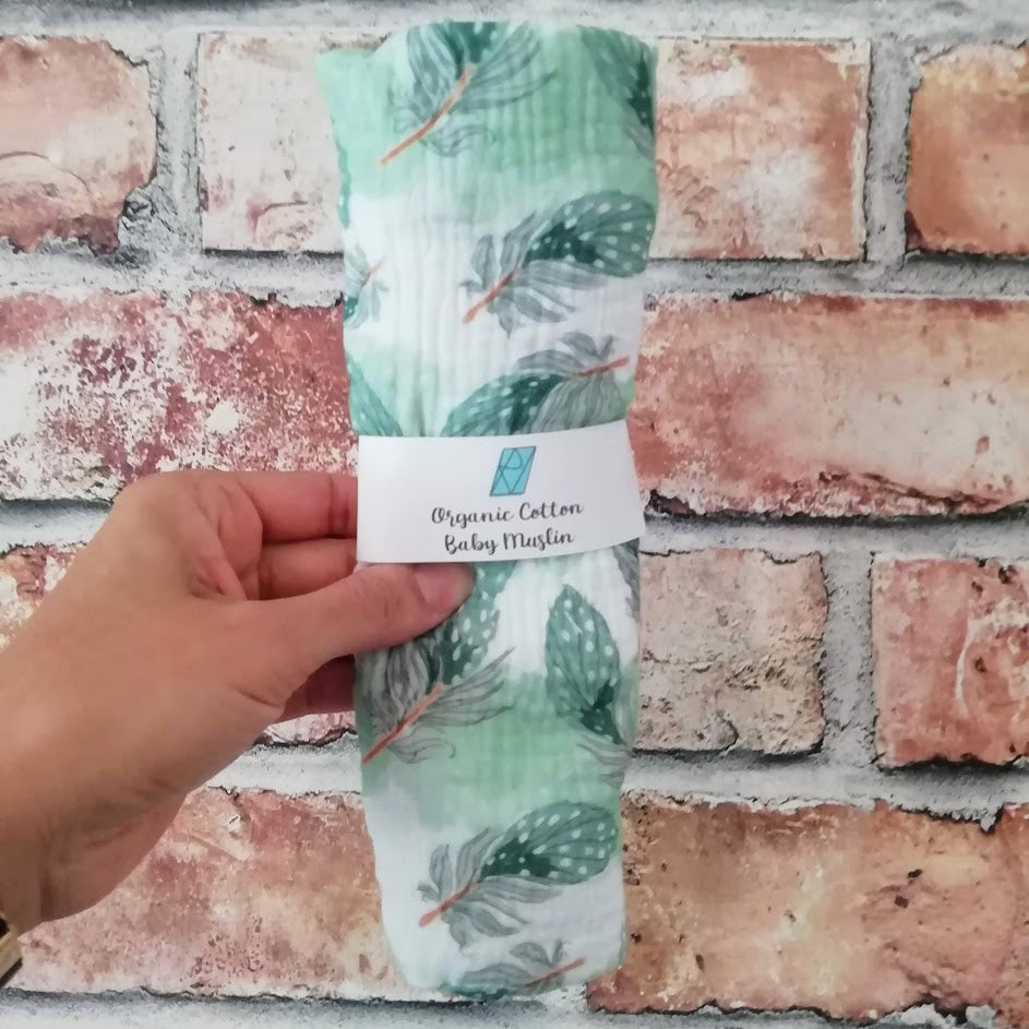 Organic Cotton Baby Muslin Pluma