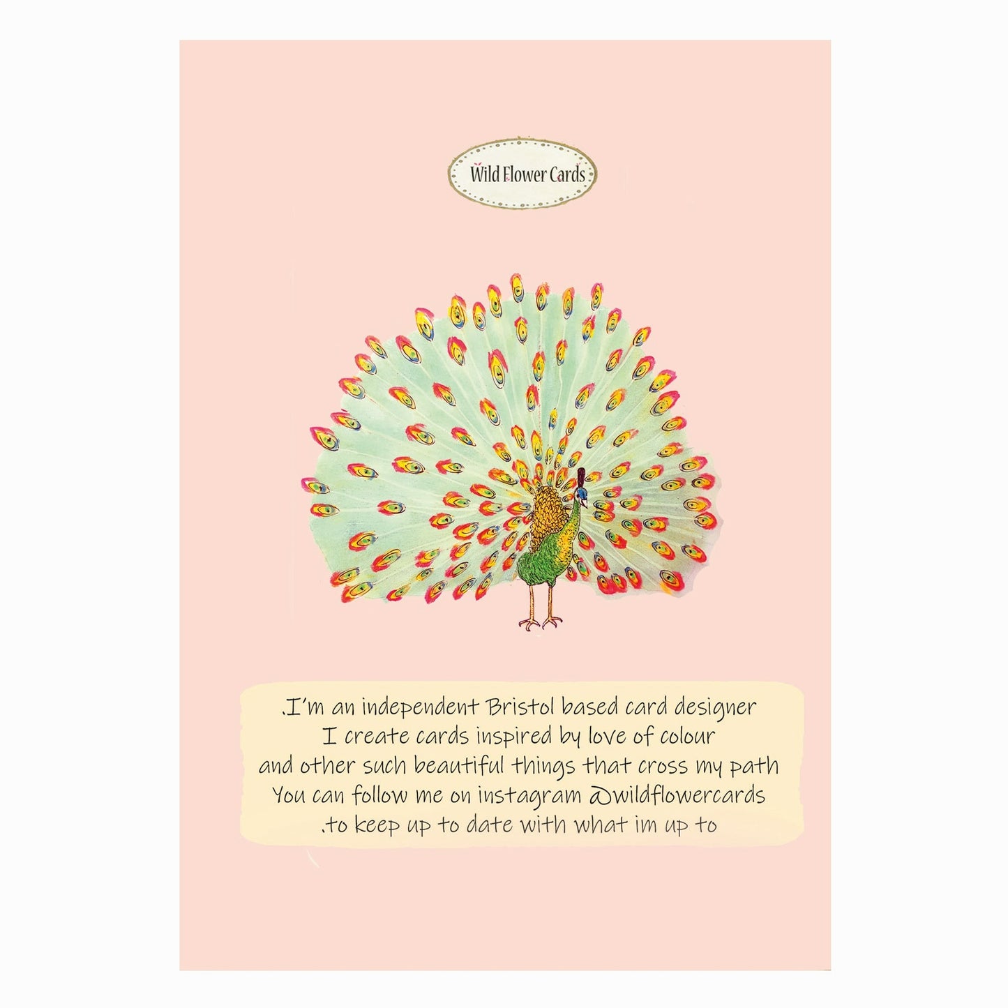 Party On Peacock Card