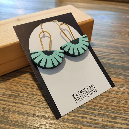 Drop Semi Circle Earrings