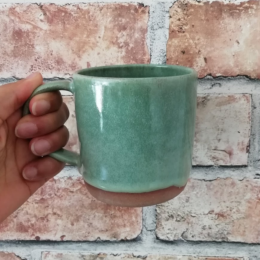 Large Glazed Mug Sage